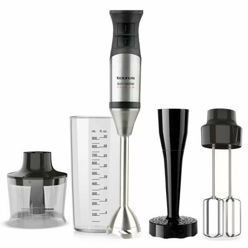 Блендер погружной Taurus Bapi 1200 Premiumt Fullset 1200Вт чёрный серебристый 969000₽