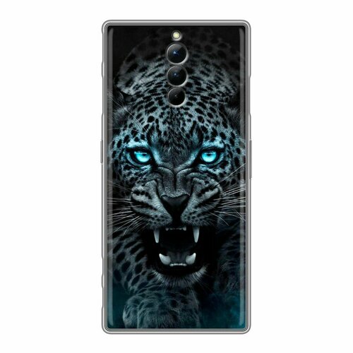 Дизайнерский силиконовый чехол для ЗТЕ Ред Мэджик 8С Про / ZTE Nubia Red Magic 8S Pro Темный леопард