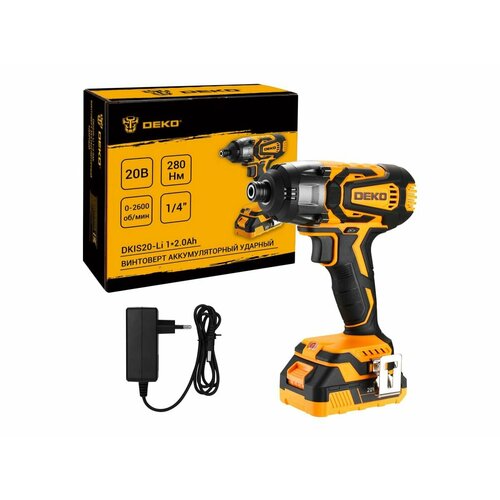 Винтоверт аккумуляторный ударный DEKO DKIS20-Li 20В 120Ач 475400₽