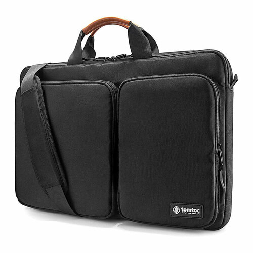 Сумка Tomtoc Defender Laptop Shoulder Bag A42 Black для MacBook Pro 16/ ноутбуков 17 чёрная