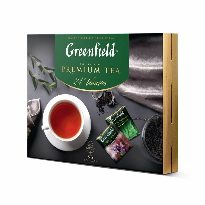 Чай Greenfield Premium Tea Collecton 24 сорта, 96пак