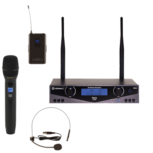 Radiowave UHH-800 радиосистема с 1 головным и 1ручным микрофонами с выборной частотой 1892600₽