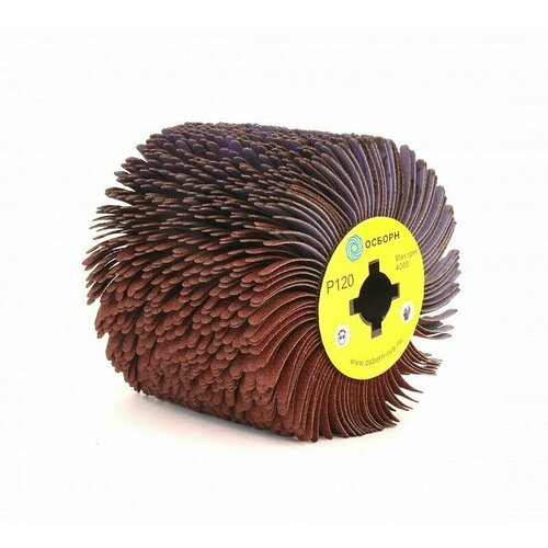 Валик шлифовальный PLM 100х100х19 мм, абразивная лепестковая ткань, зерно P120