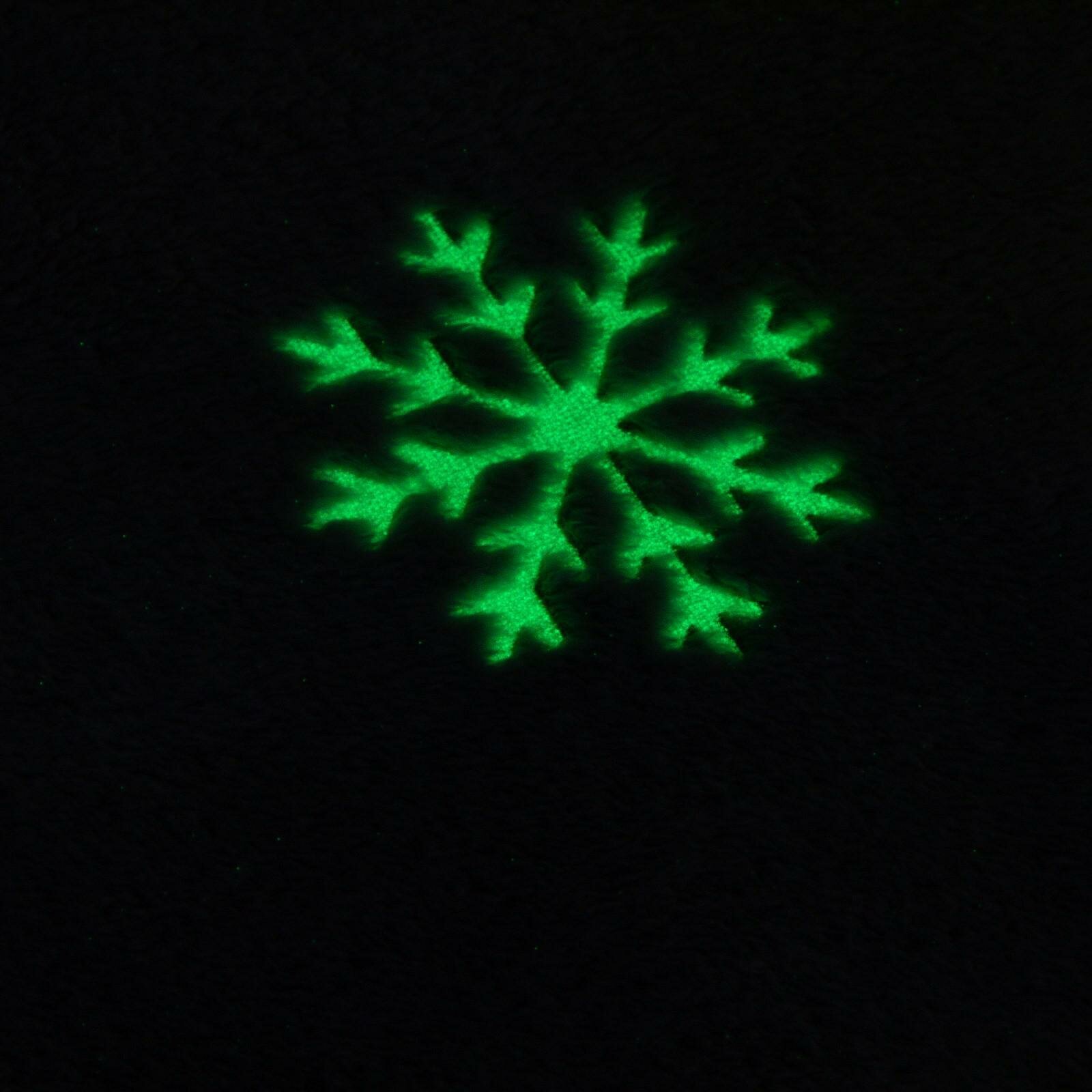Плед Этель Снежинки, светящийся в темноте, корал-флис, 200 x 220 см - фотография № 4
