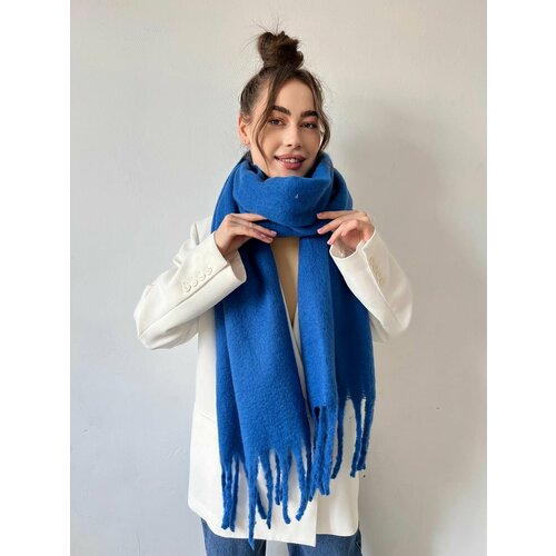 фото Шарф ,230х35 см, универсальный, синий own accessories