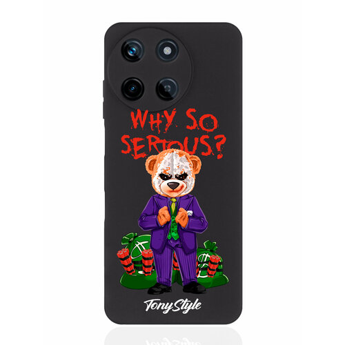 Чехол для смартфона Realme 11 5G черный силиконовый Tony Style Why so serious чехол для смартфона tecno spark 10 pro черный силиконовый tony style why so serious