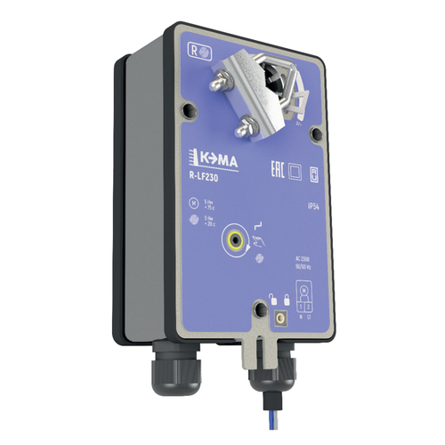 Электропривод кэма RLF230 для управления заслонками в клапанах вентиляции, дымоудаления и противопожарных клапанах