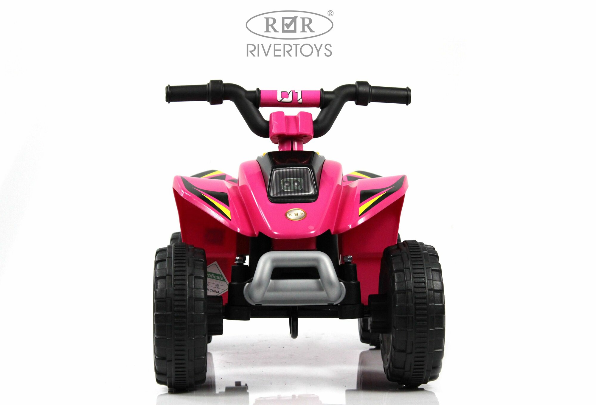 RiverToys Детский электроквадроцикл H001HH розовый