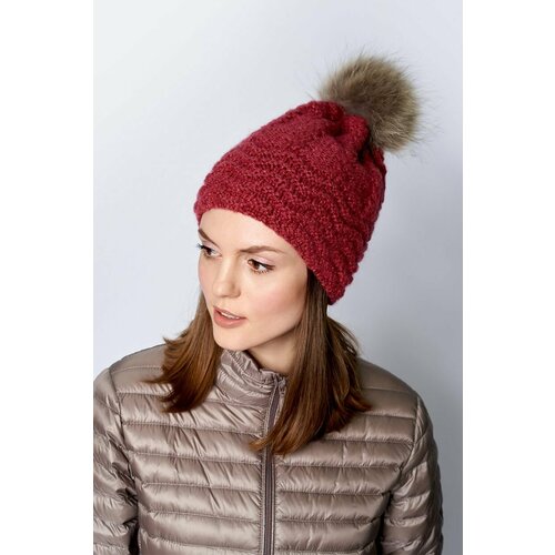 фото Шапка baon, размер 56, розовый