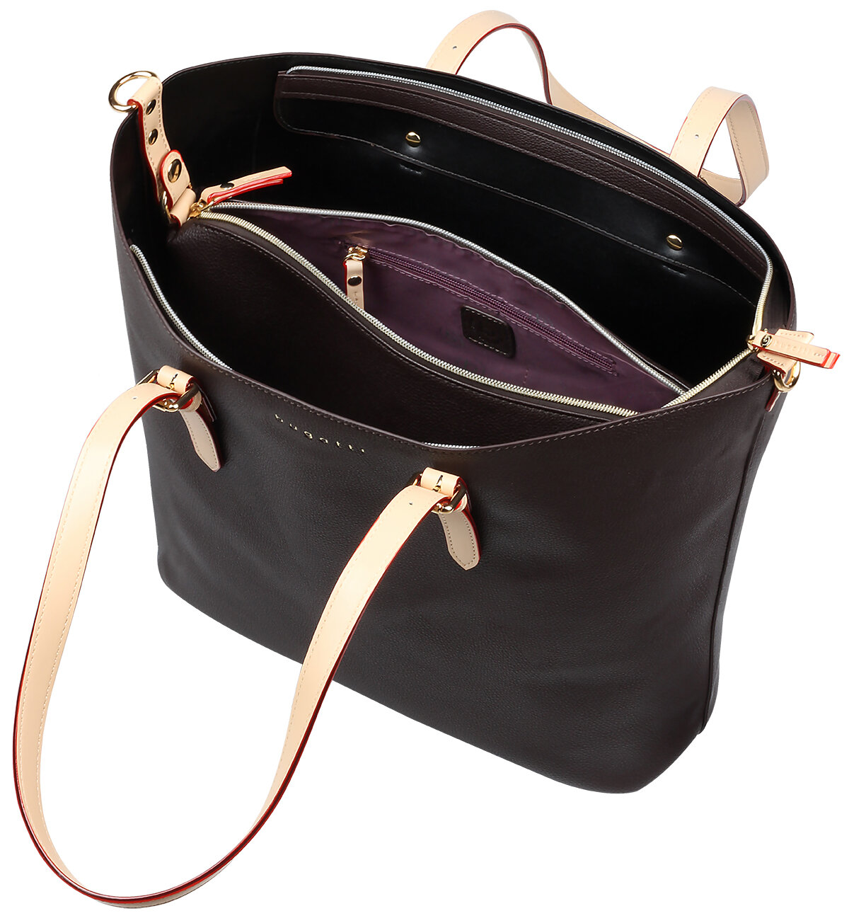 Сумка шоппер Bugatti, фактура гладкая, зернистая, темно-коричневый — фото 1