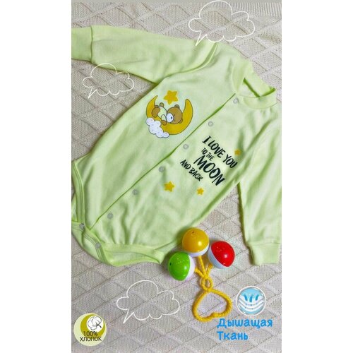 Боди Amelli, размер 80, зеленый