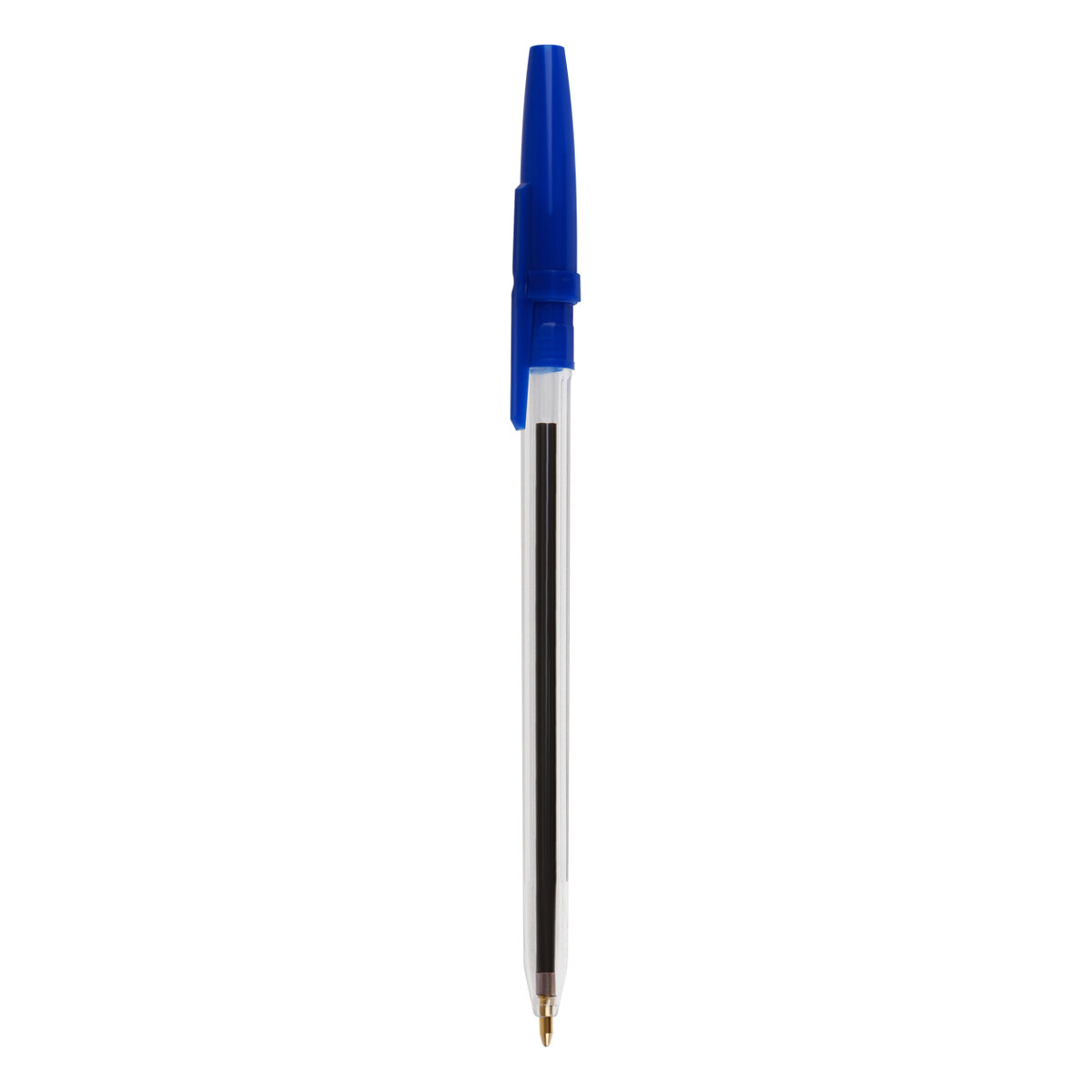 Ручка шариковая СТАММ "Оптима" 10шт, синие, 1,0мм, пакет с европодвесом