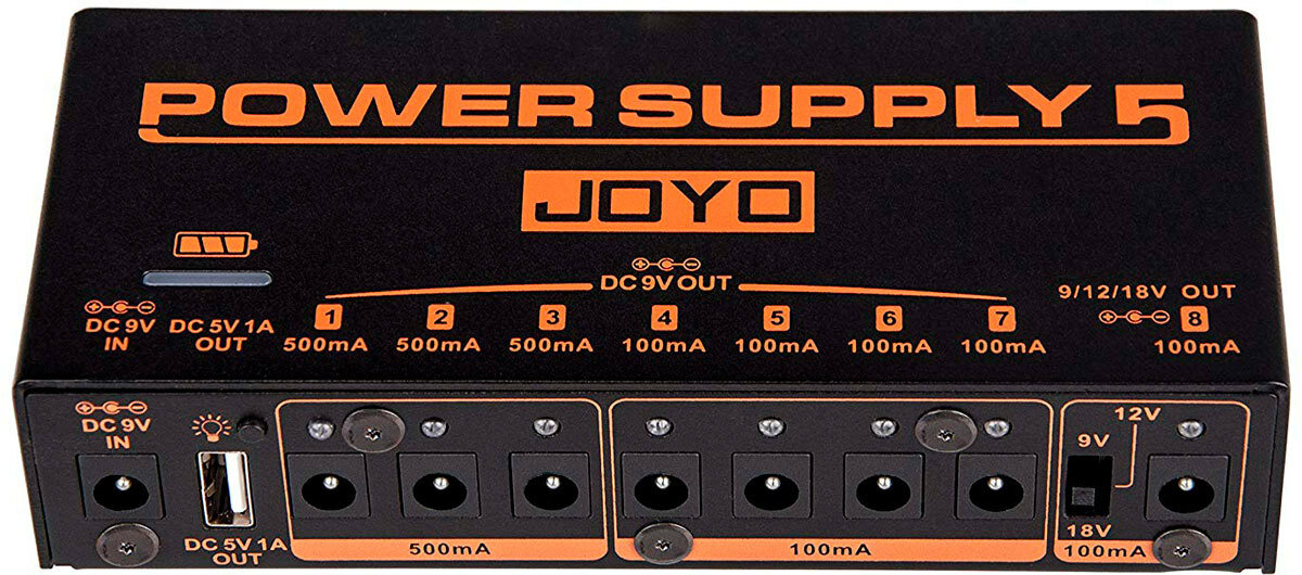 Joyo JP-05 блок питания для педалей эффектов 7х9В+1 комбо