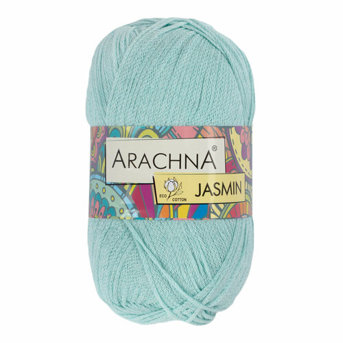 Пряжа ARACHNA "JASMIN" 5 шт. по 100 г 250 м 80% хлопок, 20% полиэстер №126 мятный