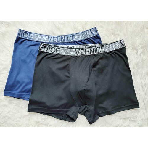 фото Трусы veenice, размер 3xl (50-52), синий, черный