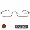 Фото #4 Полуободковые очки лектор для чтения в футляре (+3.50) противоударные TR747 C4, леска сверху, линза пластик, цвет коричневый, pd 62-64