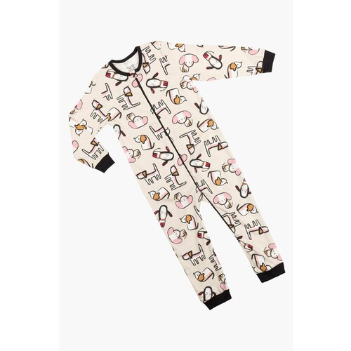 Комплект LITTLE WORLD OF ALENA, размер 128, коричневый, бежевый