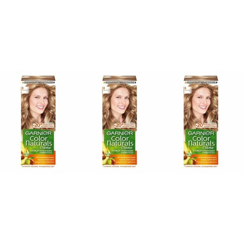 Garnier Краска для волос Color Naturals, тон 8 Пщеница, 110 мл - 3 шт