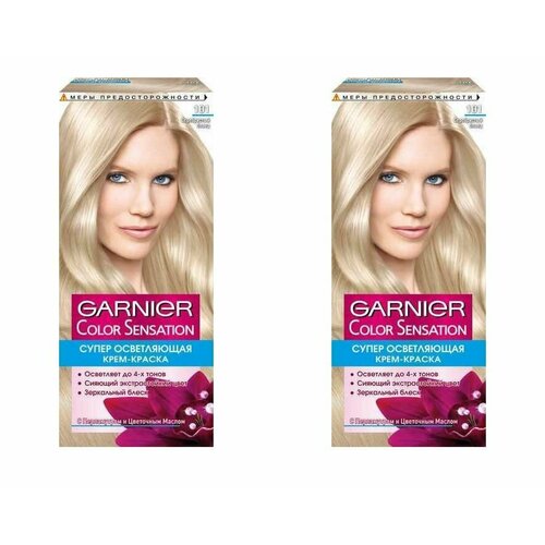 Garnier Краска для волос Color Sensation, тон 101 Платиновый блонд, 110 мл - 2 шт