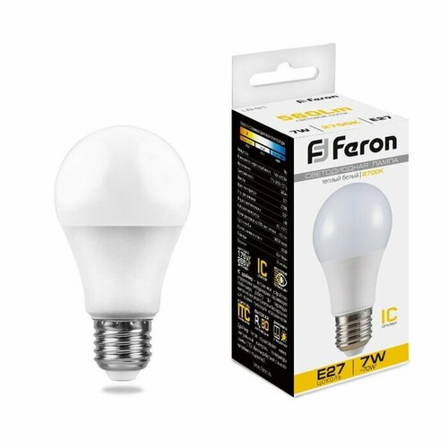 FERON   FERON, (7W) 230V E27 2700K A60, LB-91