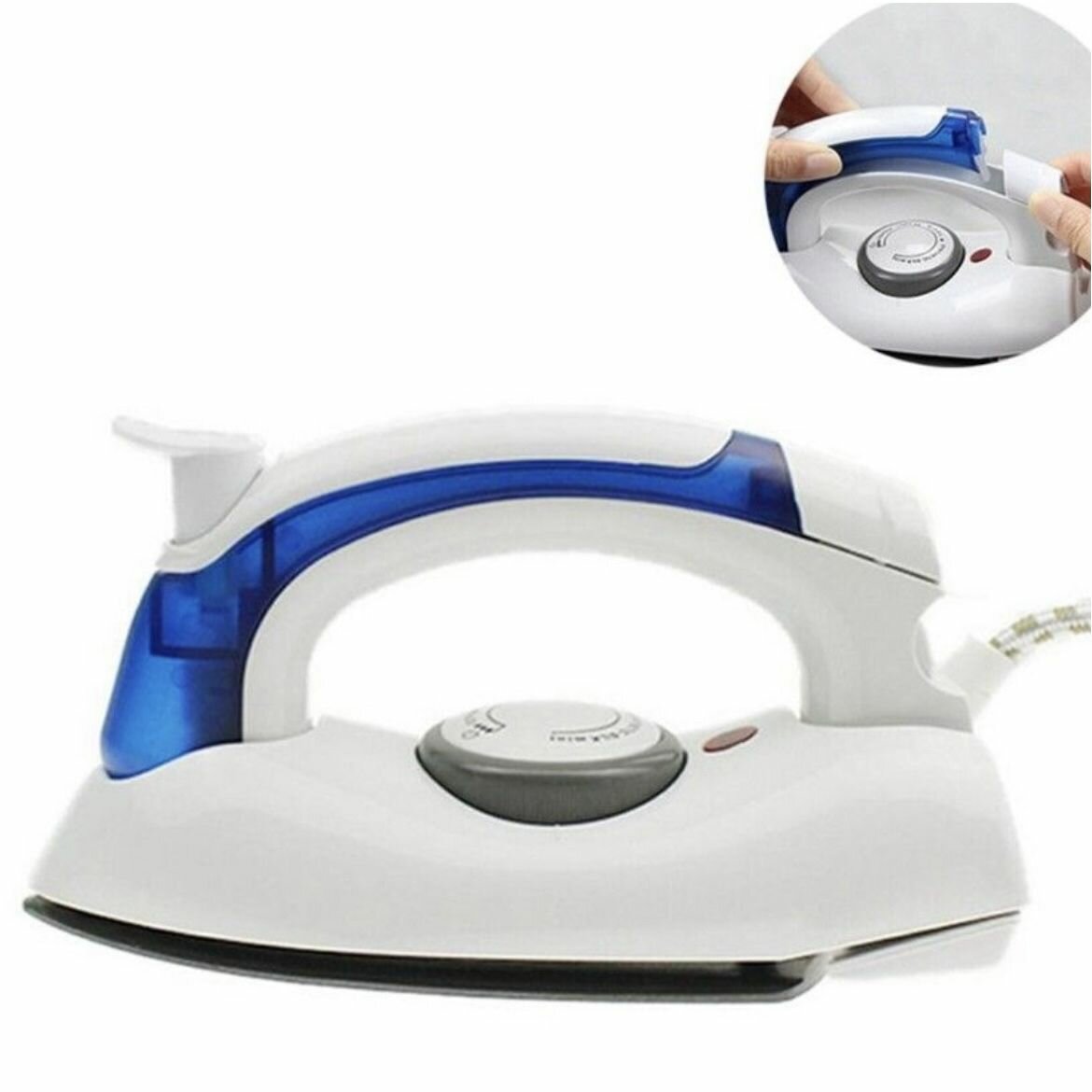 Складной дорожный мини утюг Travel Iron. с функцией пара. — фото 5