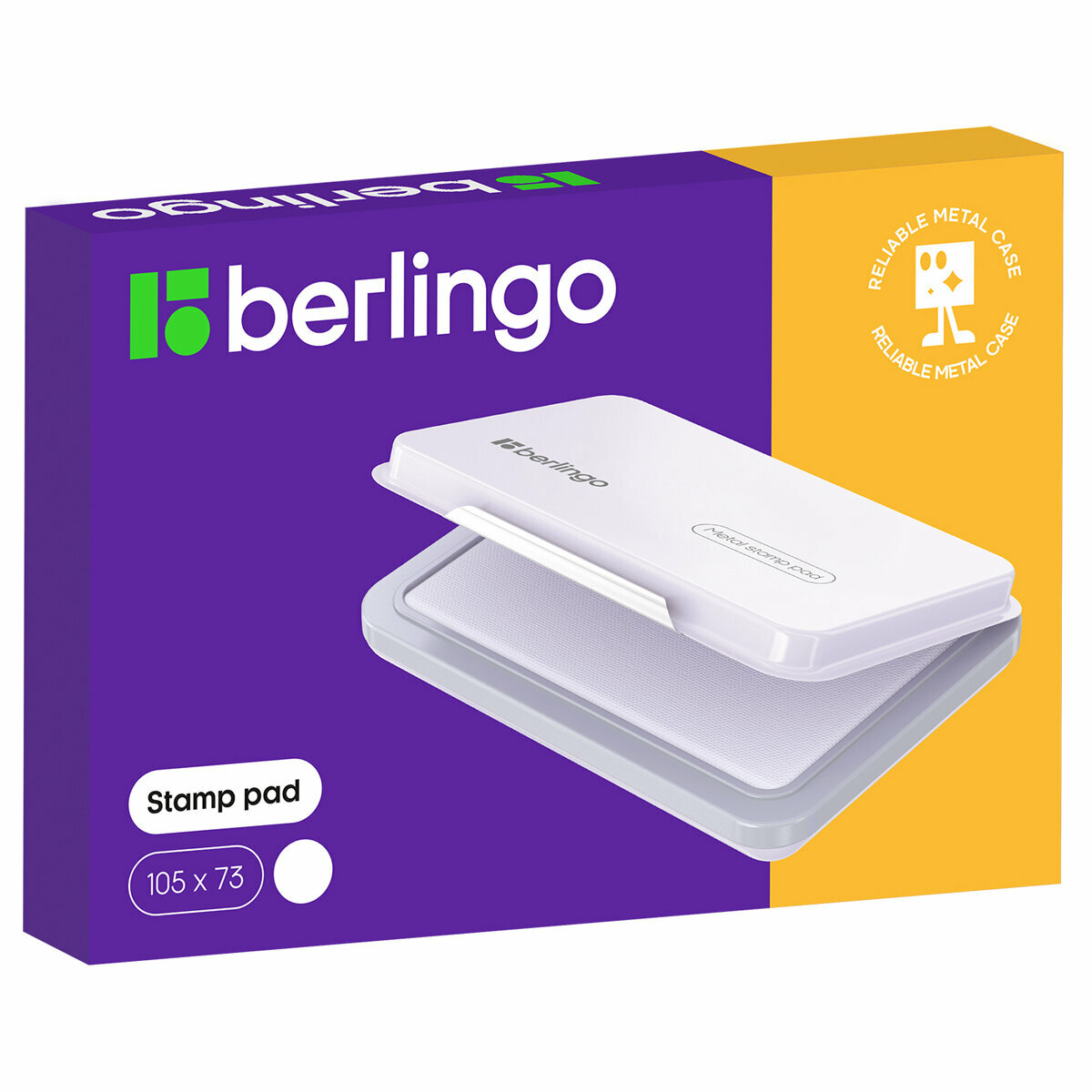 Штемпельные подушки Штемпельная подушка Berlingo, 105*73мм, неокрашенная, металлическая — фото 7