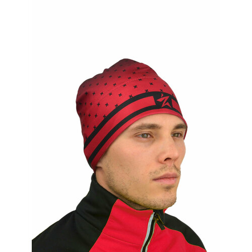 Шапка EASY SKI Спортивная шапка, размер S, черный, бордовый