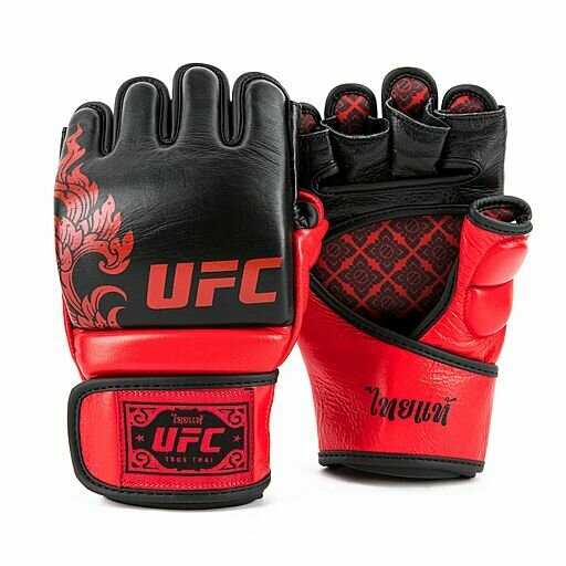 Перчатки MMA для грепплинга UFC Premium True Thai черные (размер S)