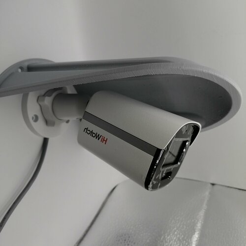 Защитный козырек для камеры видеонаблюдения Ракушка-XL 3D-печать HIKVISION HIWATCH DAHUA (серый) защита камеры от дождя, льда, снега
