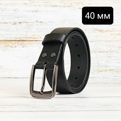 фото Ремень , размер 130, черный, серый нет бренда