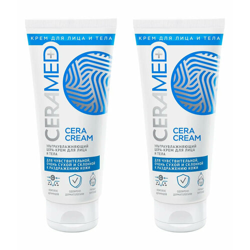 Цера-крем для лица и тела CERAMED, ультраувлажняющий, 100 мл, 2 уп