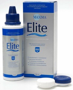 Многофункциональный раствор для мягких контактных линз MAXIMA Elite (с контейнером) 100 мл
