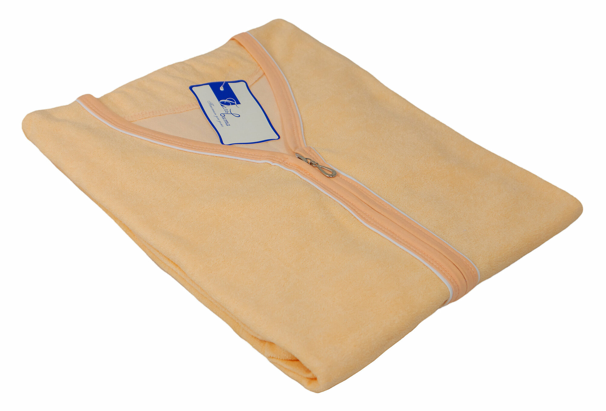 Халат БельВита, размер 52, персиковый — фото 1