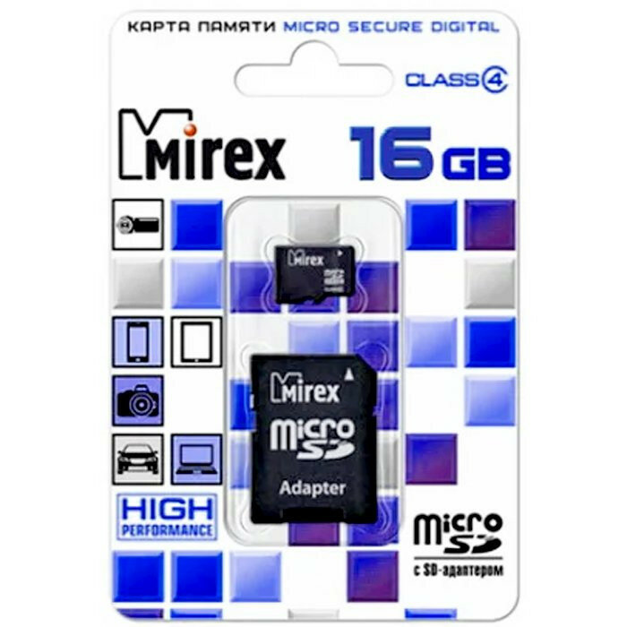 Карта памяти MIREX Micro SDHC 16GB - фото №12
