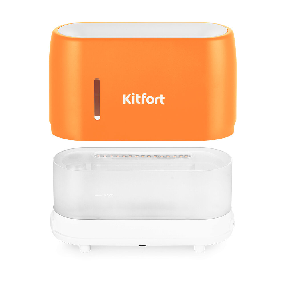 Увлажнитель-ароматизатор воздуха Kitfort КТ-2887-2 бело-оранжевый
