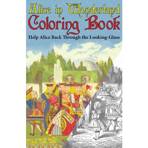 Alice in Wonderland Coloring Book. Алиса в Стране Чудес Книжка-раскраска: на англ. яз. green john horses stained glass coloring book
