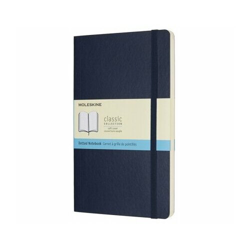 Блокнот Moleskine Classic Soft (в точку) Large синий записная книжка moleskine classic нелинованная xlarge 19х25 см красная