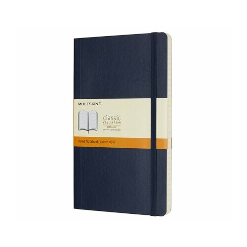 Блокнот Moleskine Classic Soft (в линейку) Large синий записная книжка страны советов страницы истории журнала огонек в 1920 е годы монография