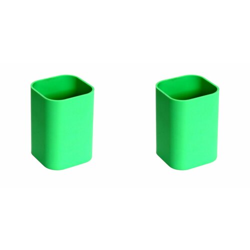 Attache Selection Подставка-стакан для канцелярских принадлежностей, зеленый, 2 шт