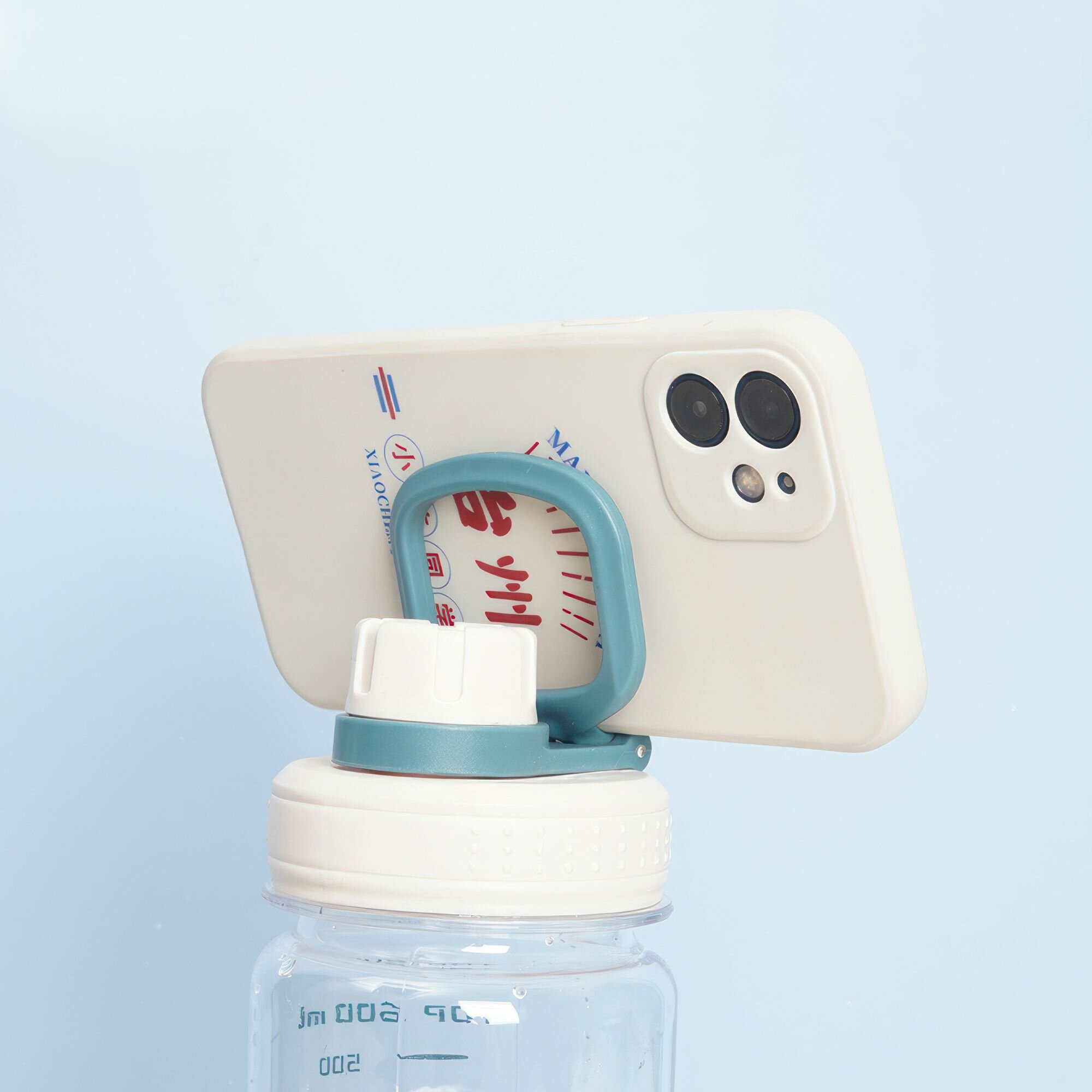 Бутылка для воды IBRICO "TDP", с карабином, пластик BPA Free, 600 мл — фото 1