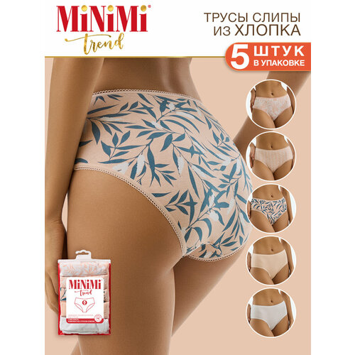 трусы minimi 5 шт размер 48 l мультиколор Трусы MiNiMi, 5 шт., размер 48 (L), мультиколор