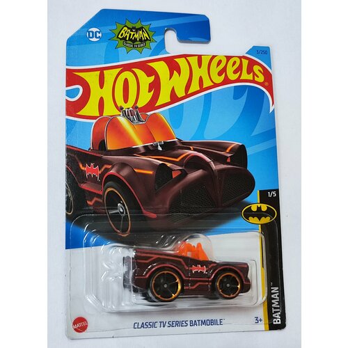 Hot Wheels Машинка базовой коллекции CLASSIC TV SERIES BATMOBILE C4982/HKG97 машинка hot wheels dc batman arkham asylum batmobile hdk74