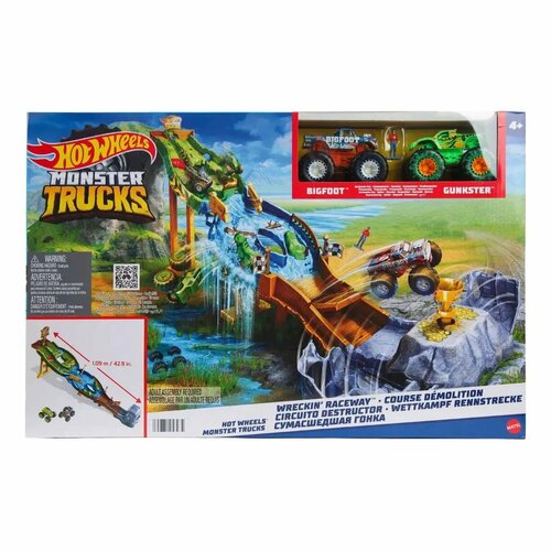 Hot Wheels Monster Truck Разрушительная гоночная трасса