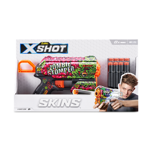 бластер x shot skinspro sinister 36600 Набор для стрельбы X-SHOT Скинс флакс Граффити 36516B