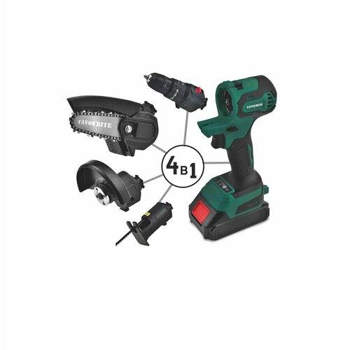 Многофункциональный инструмент аккумуляторный Li-ion 21В 2 Ач бесщеточный двигатель в комплекте ЗУ АКБ 2 Ач One battery system 12100₽