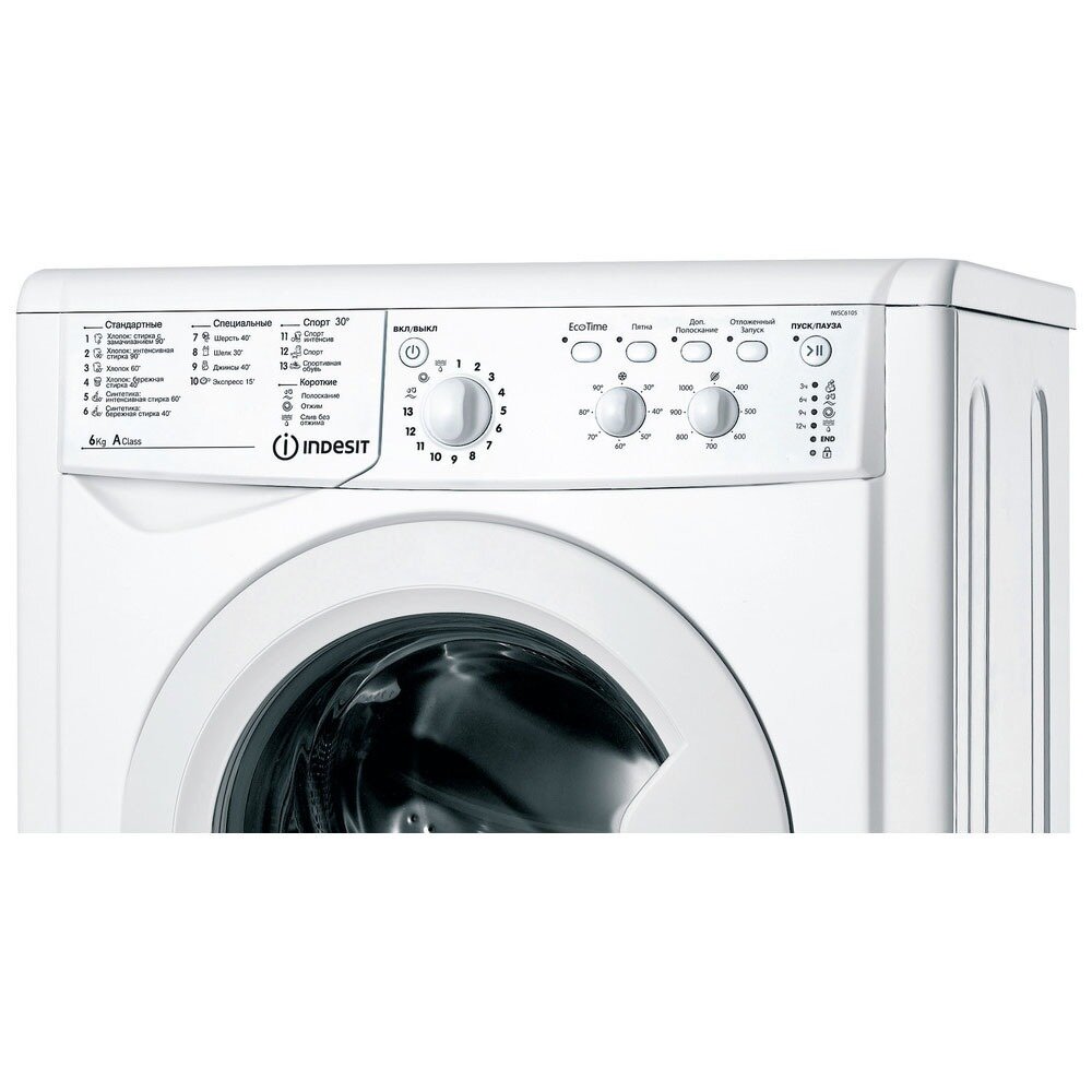 Стиральная машина Indesit IWSC 6105 (CIS) с раковиной Энигма 55 — фото 5