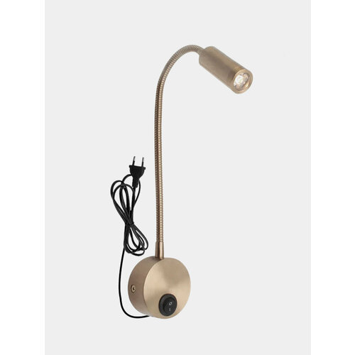 Светильник бра светодиодный настенный гибкий Температура свечения 4000к Цвет Бронзовый 4797₽