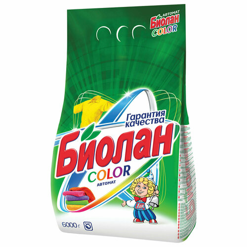 Стиральный порошок-автомат 6 кг, БИОЛАН Color (Нэфис Косметикс), 714-4, 108-4 2 шт