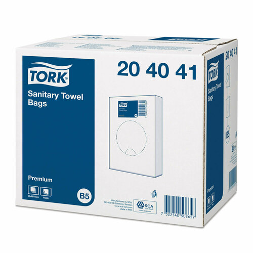 Пакеты гигиенические TORK (Система B5) Premium, комплект 25 шт, полиэтиленовые, объем 1,4 л, 204041 3 шт