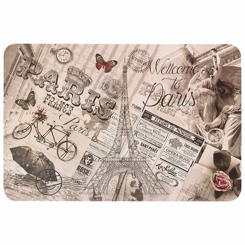 Салфетка-скатерть Романтика 60x90 см прямоугольная ПВХ цвет бежевый 486₽